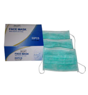 Performer 3-Ply Disposable Face Mask with Elastic Ear Loops, Breathable Nonwoven Fabric, Comfortable Daily Use, Medical-Grade, 50-Pack, EN14683 Certified